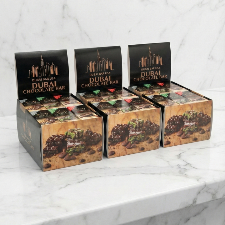 Dubai Bar USA mixed flavor 24-bar retail display pack - image 1