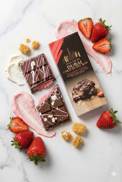 Dubai Chocolate Bar Strawberry Crush with kataifi crunch - image 2