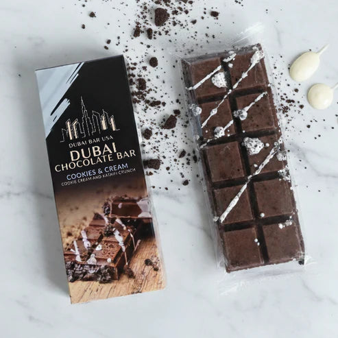 Dubai Chocolate Bar Cookies and Cream with kataifi crunch - image 1
