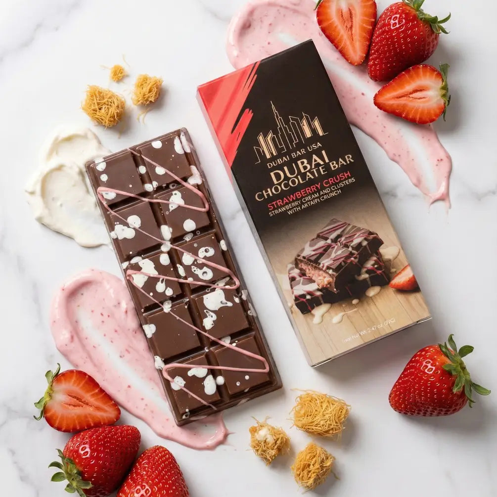 Dubai Chocolate Bar Strawberry Crush with kataifi crunch - image 1